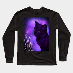 Zentangle Cat Long Sleeve T-Shirt